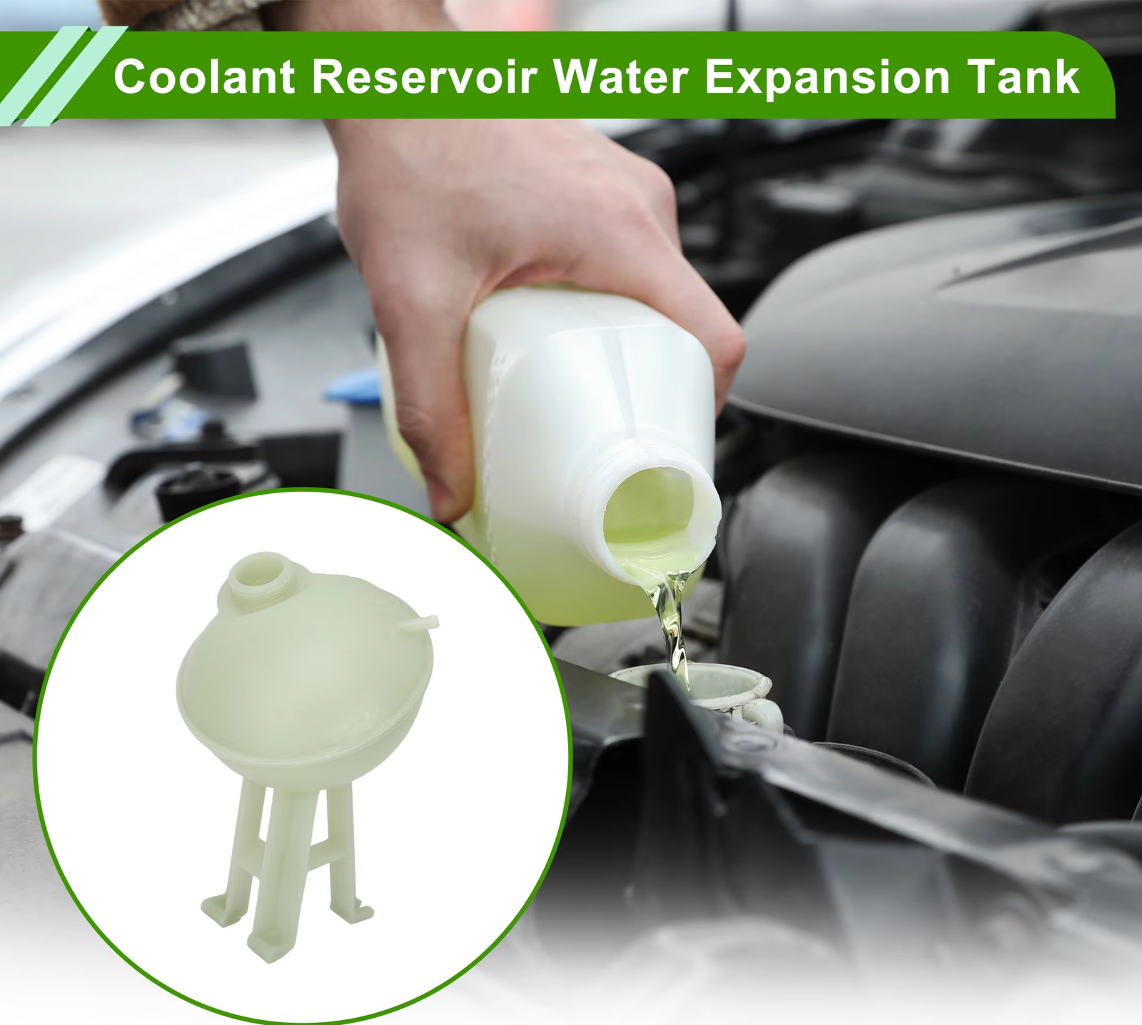 قربة ماء رديتر (خزان توسيع) لسيارات لاند روفر ديفندرافتر ماركت 90 و 110